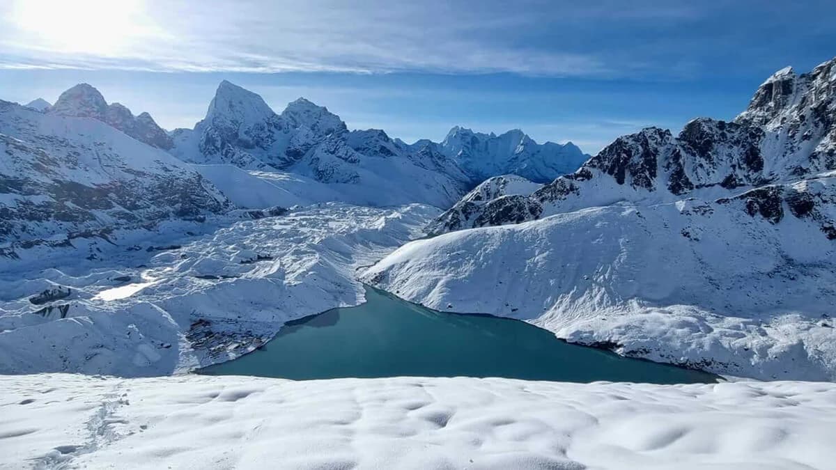 Gokyo Lakes in the Everest Trekking Region of Nepal